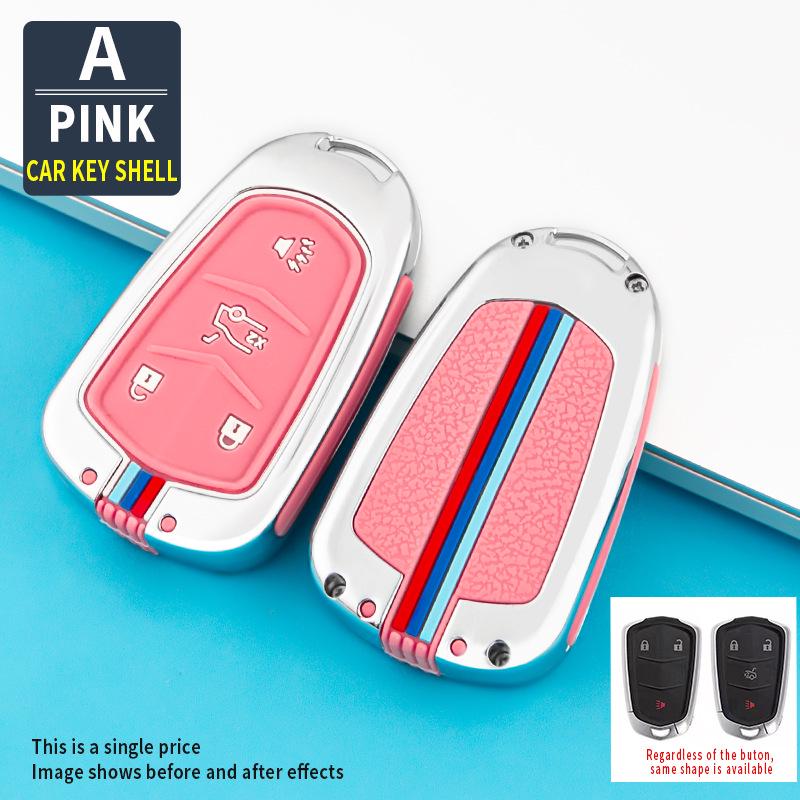 Silicone Remote Key Fob Cover for Cadillac XT5, CT6, XTS, XT4, and ATSL - Creative Design for Men and Women