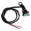 Green Momentary Open Switch for Motorcycle Horns with Reflective Bracket