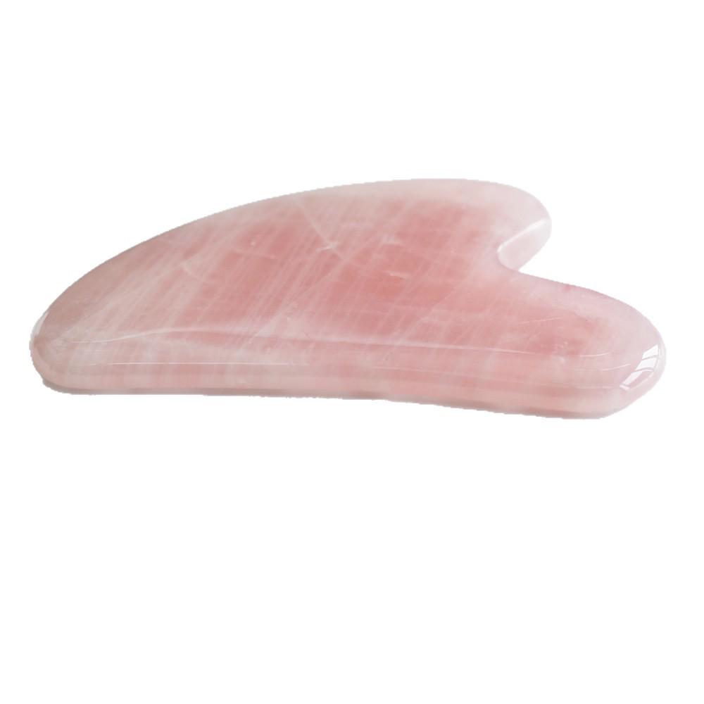 Heart-Shaped Rose Quartz Jade Facial Scraping Board