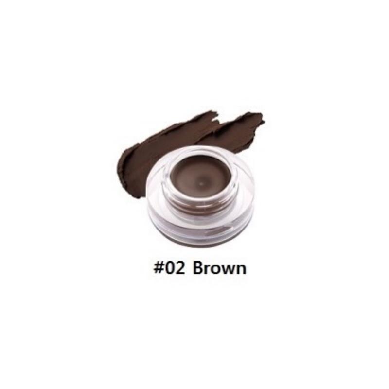 TONYMOLY Back Gel Eyeliner Long Brush 4g Стойкая подводка для глаз #02 Brown