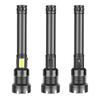 XHP90 Explosion-Proof Rechargeable LED Flashlight: Super Bright, Waterproof, Telescopic Zoom, Aluminum Alloy, Handheld Light for Outdoor Use.