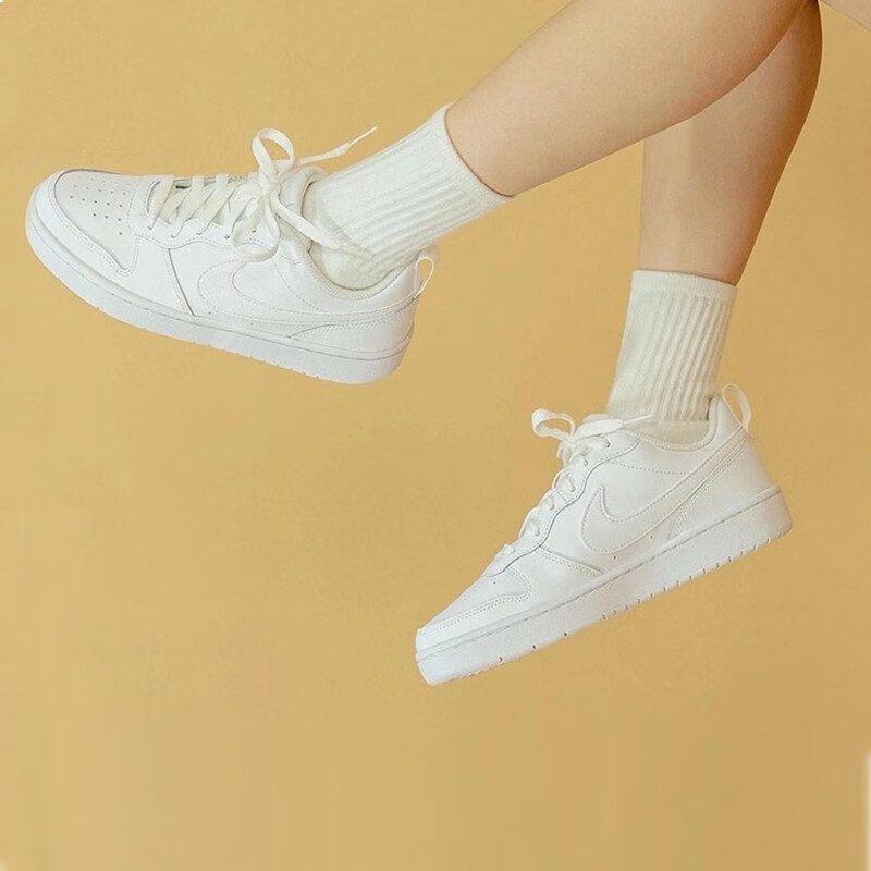 Nike Court Borough 2 White GS BQ5448-100