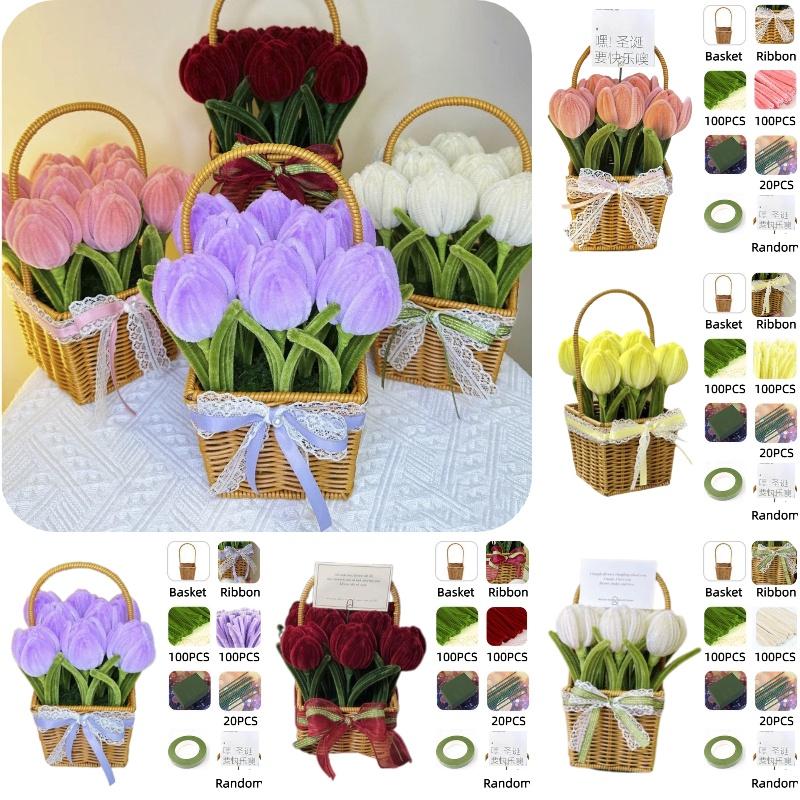 Marigold Tulip Material Pack With Basket For Cryptic Twisted Stick Hair Root Hair Strips