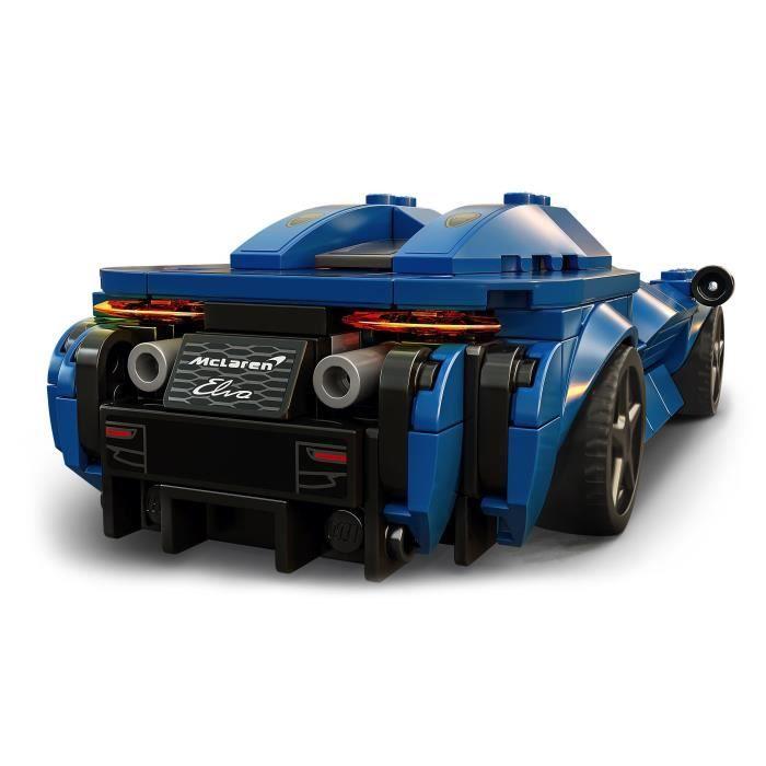 Lego® 76902 speed champions mclaren elva jouet voiture de course, objet de collection pour enfants de 7 ans et plus