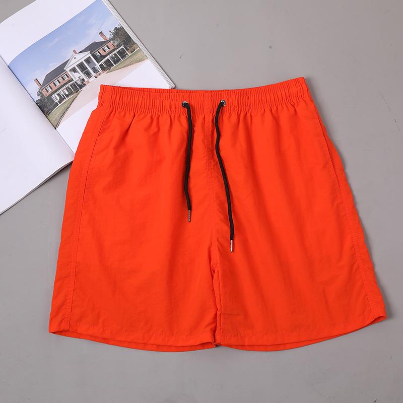 

Летние быстросохнущие свободные пляжные шорты длиной до колена, однотонные спортивные мужские шорты XXXL