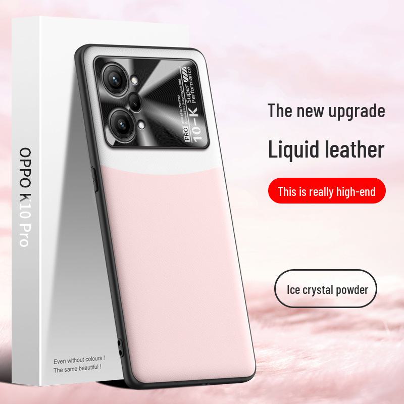 Liquid Leather Case for Oppo K10 Pro, Offers Anti-fall and Anti-fouling Protection In a Single Piece.