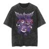 Jujutsu Kaisen Gojo Satoru Berserk Sword Wind Legend Washed Wax Dyed Short Sleeve T-Shirt daily outfit8