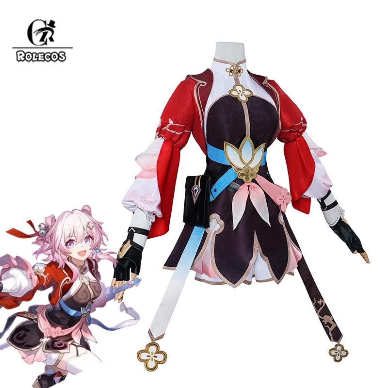 The  Sword Master March 7th Cosplay Costume Honkai Star Rail March 7th Women Suit Halloween Carnival Party Uniform