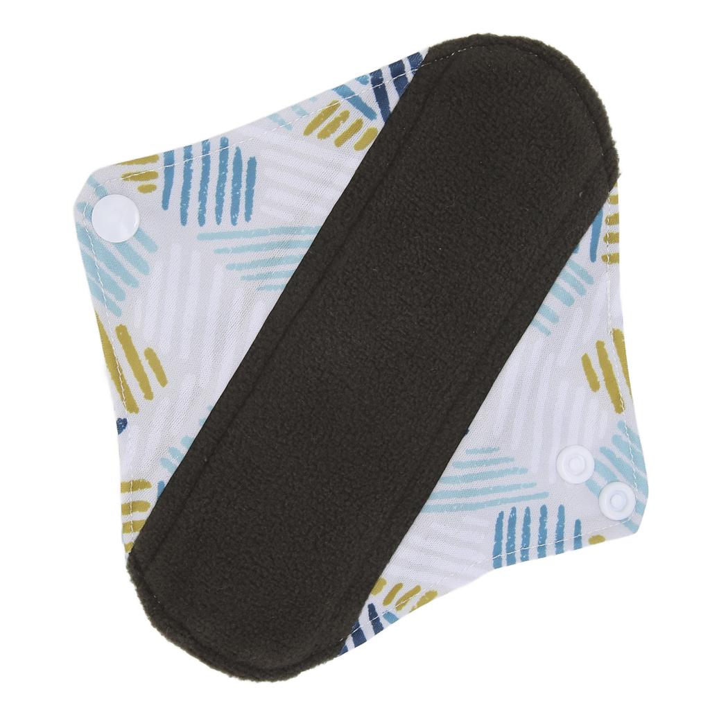 Reusable Menstrual Pads Washable Bamboo Charcoal Cloth Leakproof Feminine Sanitary Pads Pads for