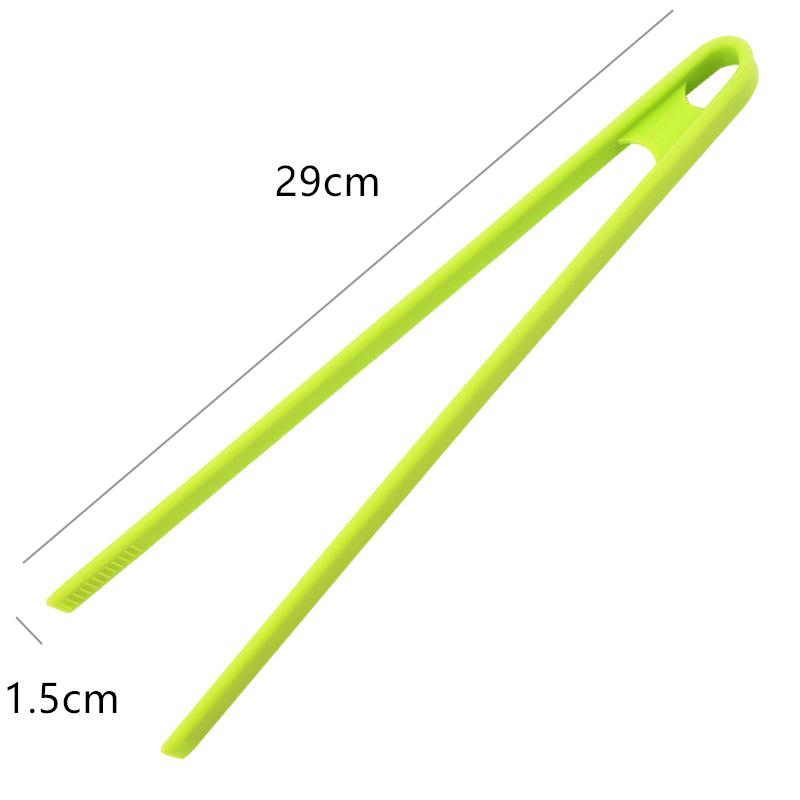 Non-Slip Silicone Tongs Bread Food Barbecue Clip Long Handle Steak Clamp Home Kitchen Cooking Tools