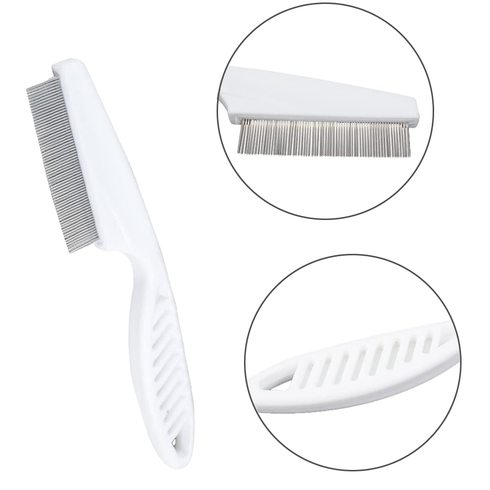 Pente para Pulgas 3 14cm para Cães e Pelos Pet Grooming Aparador de Pelos para e Pequeno Suprimentos para Animais de Estimação Pacote com 3 Pentes, Cores, Gatos, Pente Multifuncional, Escova,