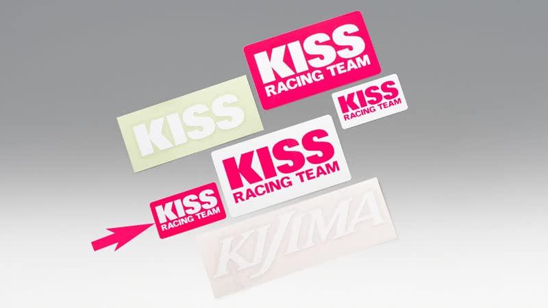 Kijima Bike Parts KISS Racing Team Sticker Pink Base/White Letters