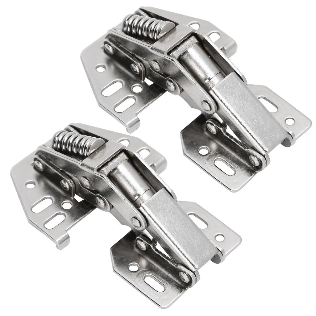 2Set Cabinet Hinge Bridge Shaped Spring Hinge for Cupboard Closet Furniture Home Improvement