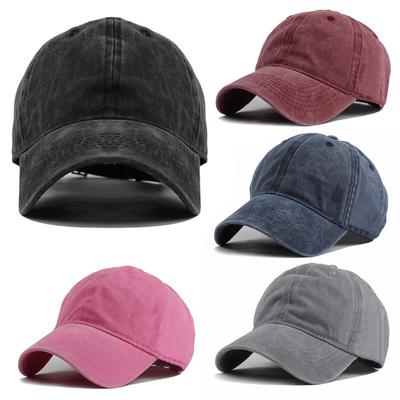 Classic Style Baseball Cap All Cotton Made Adjustable Men Women Low Hat