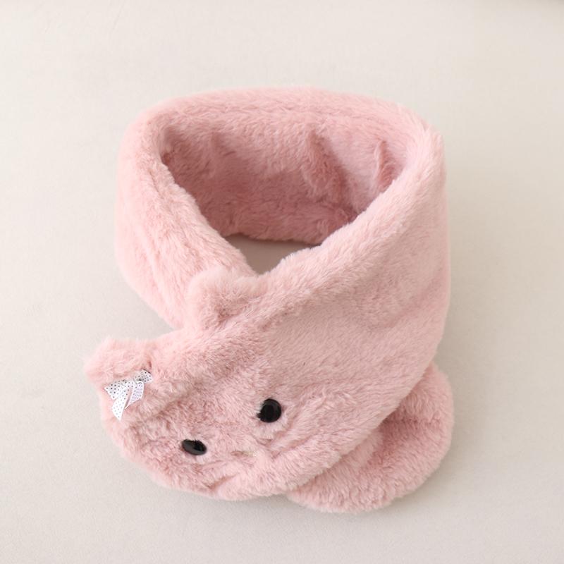 Japanische Süße und Niedliche Mädchen Pelzige Ohrenschützer kawaii einfarbig Vielseitiger Schal mit Schleife Winter Neu Warmes Zubehör Handschuhe