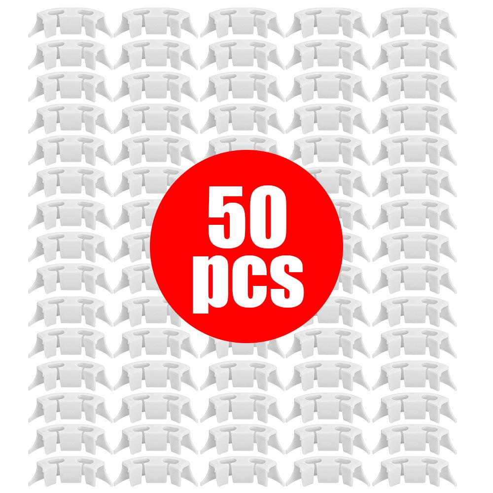 50pcs Plant Bender Buckle Vegetables Tomato Fixing Clips Garden Plant Stem Vine Low Stress Trainer Strapping Holder Growth Kits