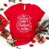 Christmas Lights Print T-Shirt Women Loose Short Sleeve Round Neck Top Female Casual Shirt Tees