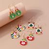 Cute Christmas Tree Drop Earrings Women Girls Elk Snowman Santa Claus Earrings X'mas New Year Party Jewelry Gifts
