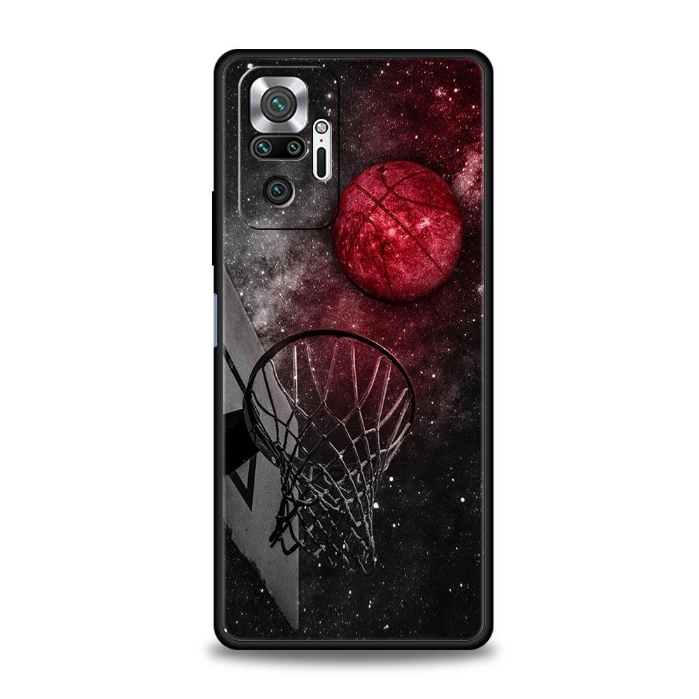 

Basketball Basket Sports Phone Case For Xiaomi Redmi Note 14 13 5G 10 11 12 Pro Plus 4G 14C 13C 12C 10C Black Cover Redmi Note 14 5G