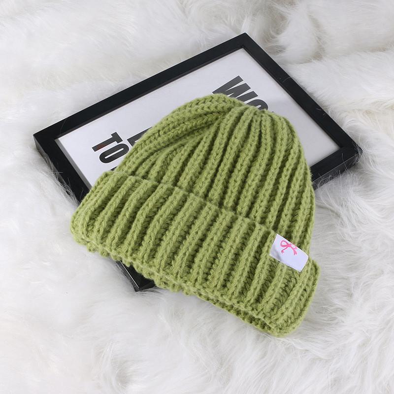 Soft And Comfortable Knitted Acrylic Hat For Women With Cute Bow Perfect For Winter And Autumn Fashion