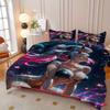 2/3pcs Quilt cover set with sexy anime print pattern quilt cover set includes quilt cover and pillowcase - perfect for bedroom