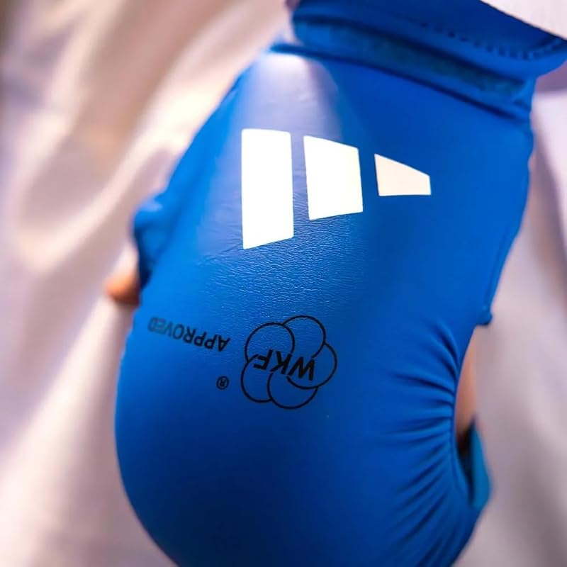 adidas Karate Fist Protector with Thumb, 2.0, WKF Approved // Adidas Fist Protector, World Karate Federation Approved (Red, X-Small)