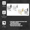 Wall Storage Hair Dryer Holder Aluminum Rack for Bathroom Use with Front Opening and Daily Counter Space Saving Design