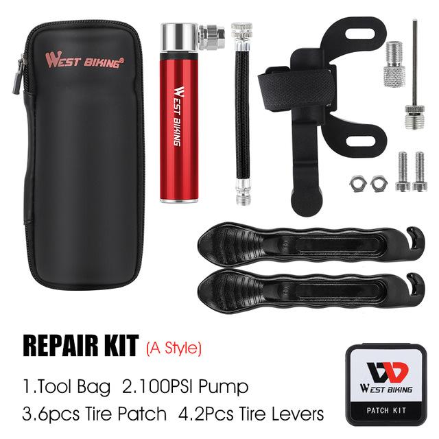 WEST BIKING Bicycle Tools Bag Bike Storage Box Portable Bicycle Bottle Tool Pouch Waterproof Road MTB Cycling Bike Repair Bag