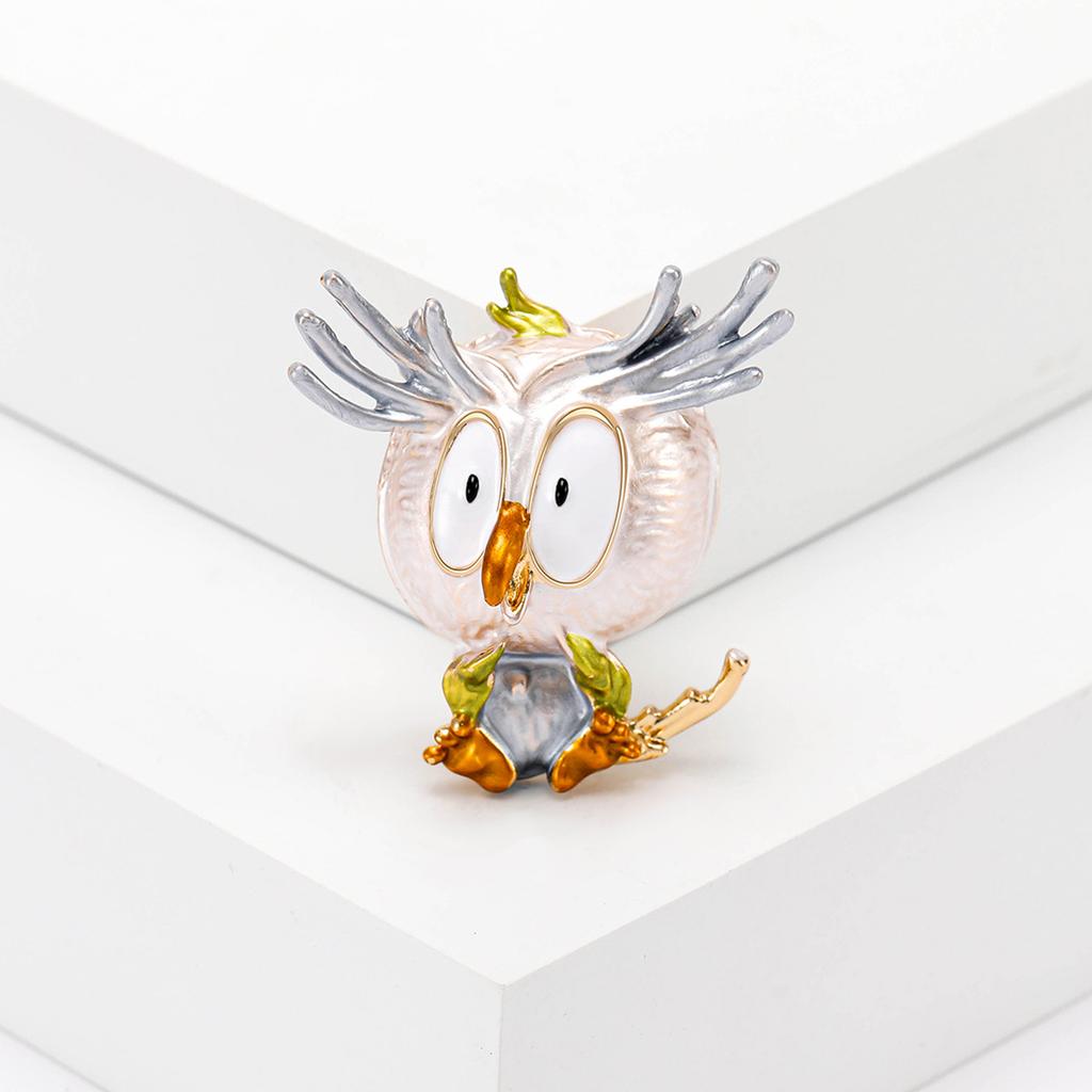 Broszka ze stopu Wind Alloy z kapiącą sową, kreskówka, przypinka, wysokiej jakości, damska, korsarz