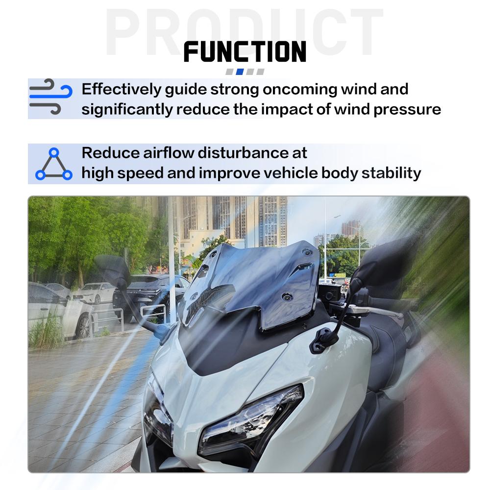 New T MAX 560 Windshield For Yamaha T-MAX 560 /Tech MAX 2025-Accessories Windshield Wind Deflector Wind Deflector