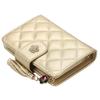 Women's Fashion Short Rhombus Wallet Pu Leather Tassel Zipper Card Holder Ladies Multi-card Coin Purse
