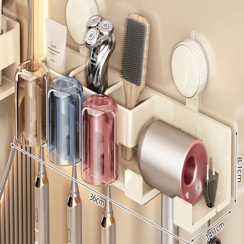 MDNG Wall-Mounted Suction Toothbrush Holder Set