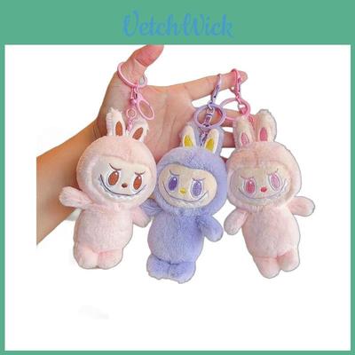 Chaveiro de Pelúcia Coelho Labubu Pingente Animal de Desenho Animado Fofo Para Meninas Presentes