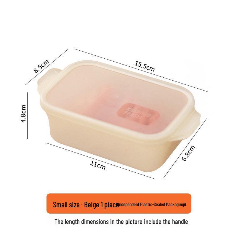 Microwaveable Rectangular Food-Grade Thickened Transparent Lunch Box for Carrying & Refrigerator Storage