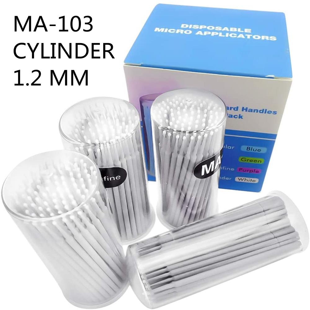 400Pcs 1.2-2.5Mm Dental Disposable Micro Applicator Brush /Disposable Eyelash Brushes With Protable Box Dentist Extension Tool