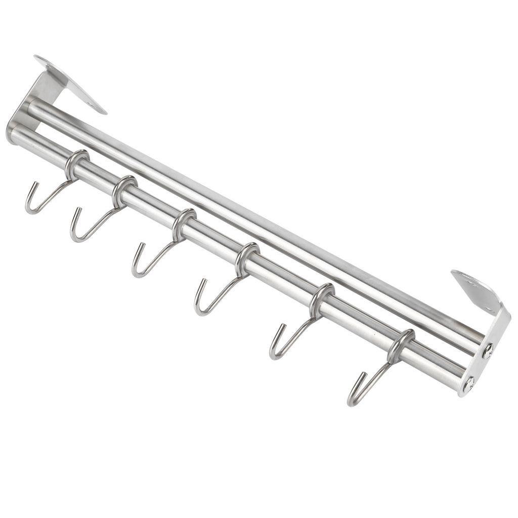 Wall Mounted Storage Shelves Pot Lid Rack Utensil Hanger Hook Kitchen Gadgets AccessoriesDual Rods