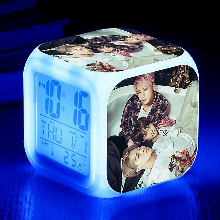 Buy Bts Colorful Quartet Alarm Clock Bts Alarm Clock Gift Creative