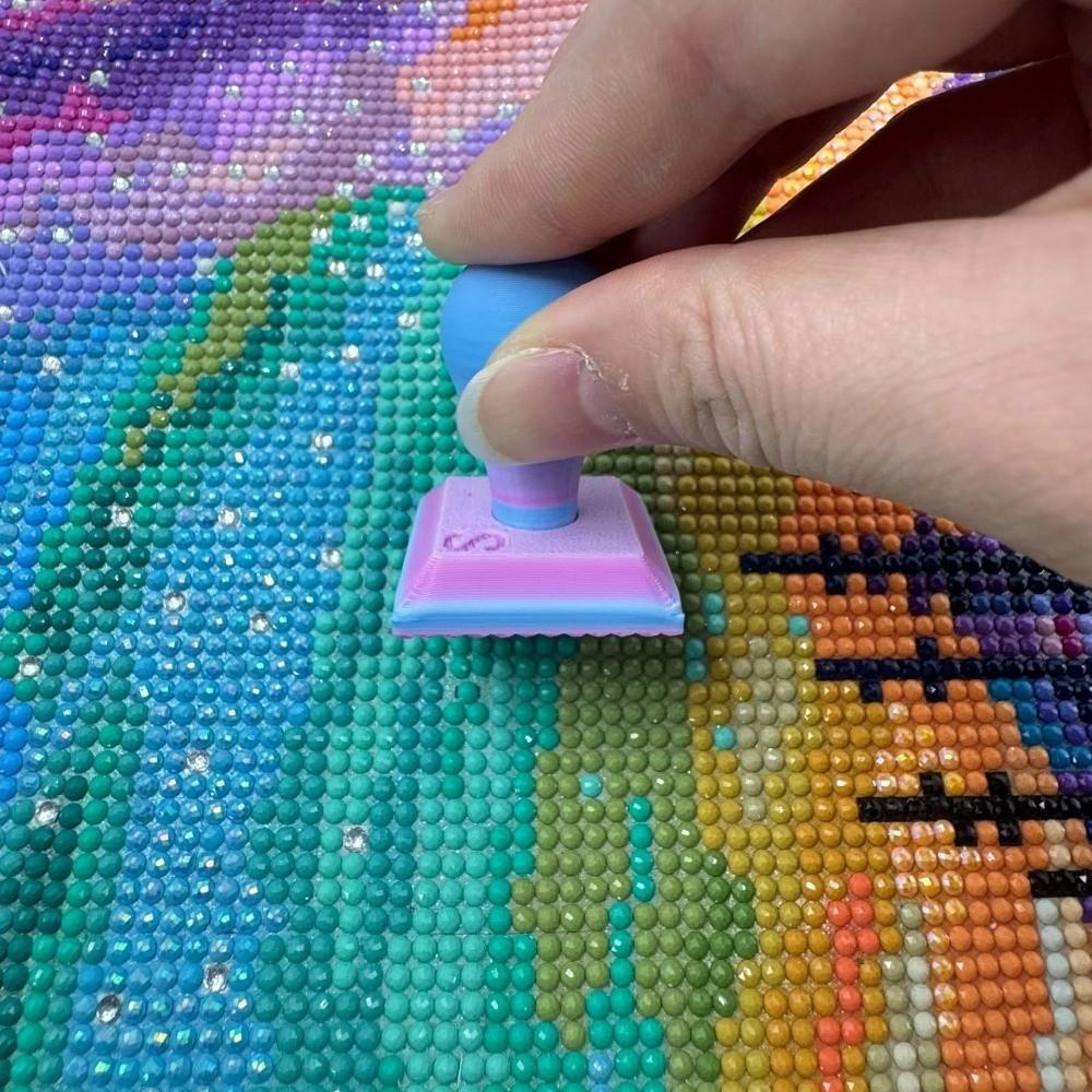 1/5Set Detachable Diamond Painting Seal Press Labor-Saving 3D Printing Diamond Art Press Embossing Stamp Roller Ergonomic