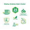 Nisha Cream 1.0 Natural Black Hair Color Kit Ammonia Free Permanent Shine Grey Coverage For Women Men Home Use