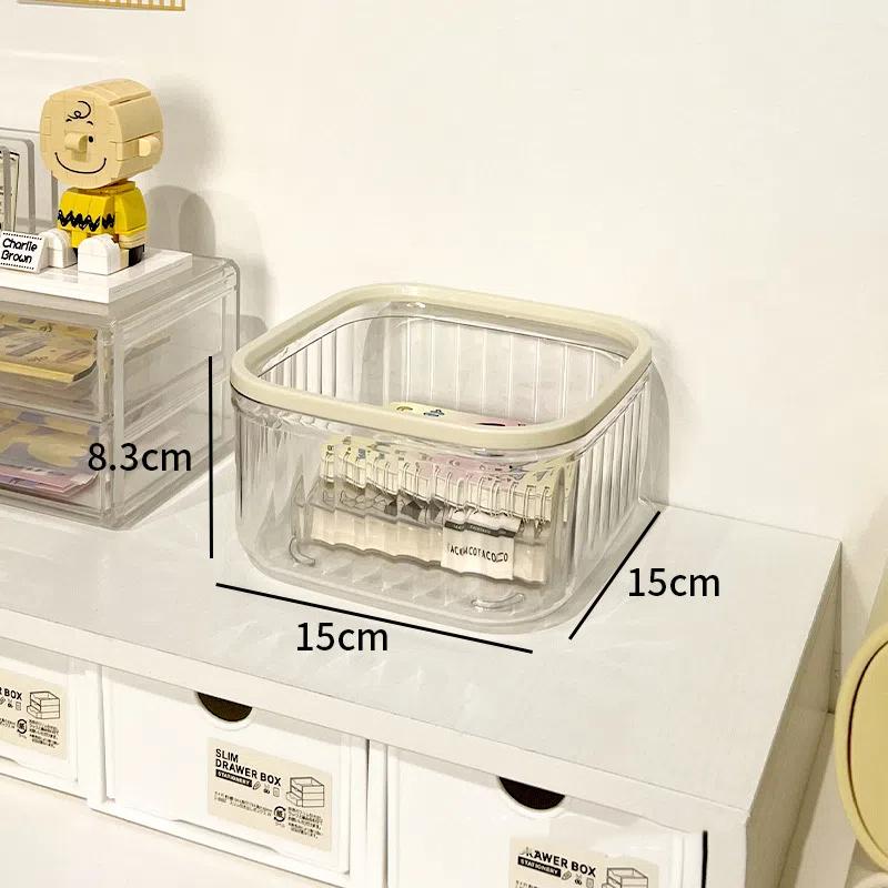Children'S Hair Accessories Storage Box Multi-Use Hair Clip Finishing Girl'S Hair Rope Rubber Band Jewelry Box Desktop Storage