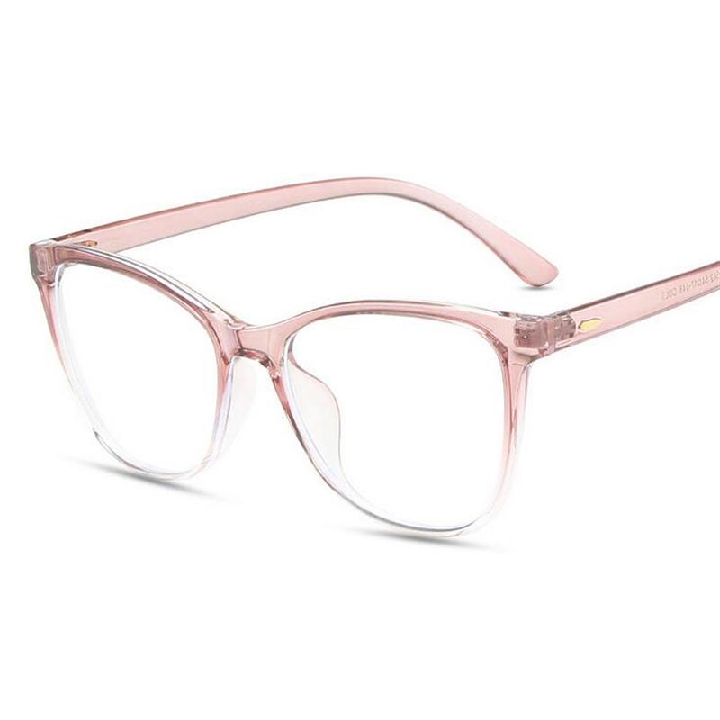 Rice Nail Frame Anti Blue Light Cat Eye Prescription Glasses For The Nearsighted  Optical Spectacles 0 -0.5 -0.75 To -6.0