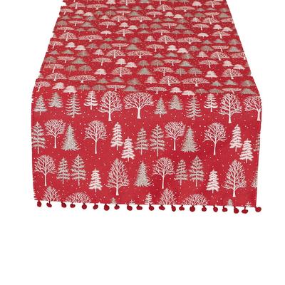 Christmas Table Runner 40x140 Winter Magic Red