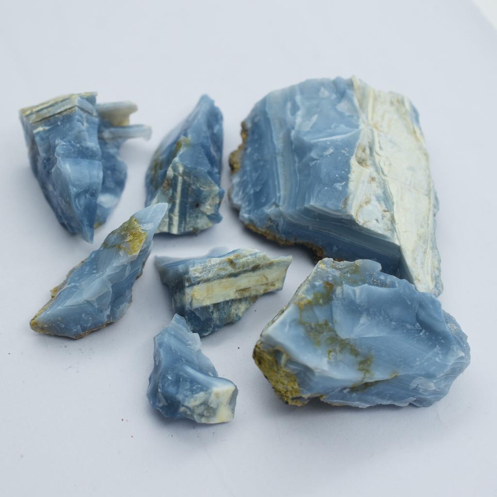 800 Ct Natural CERTIFIED Blue Opal Rough Lot Rare Earth Mined Loose Gemstone p-73-sa
