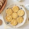 8PCS Flower Shape Cookie Molds Manual Press Cake Moulds Convenient Biscuit Dessert Making Tool for Baking Enthusiasts