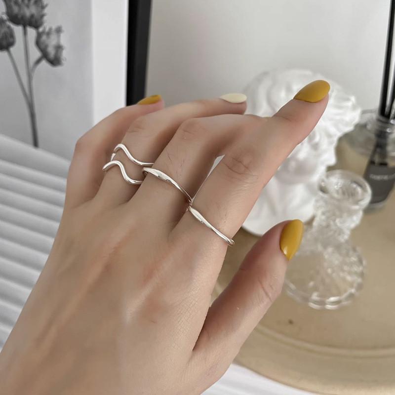 Minimalist Copper Geometric Ring For Women Stylish Adjustable Open Ring Design