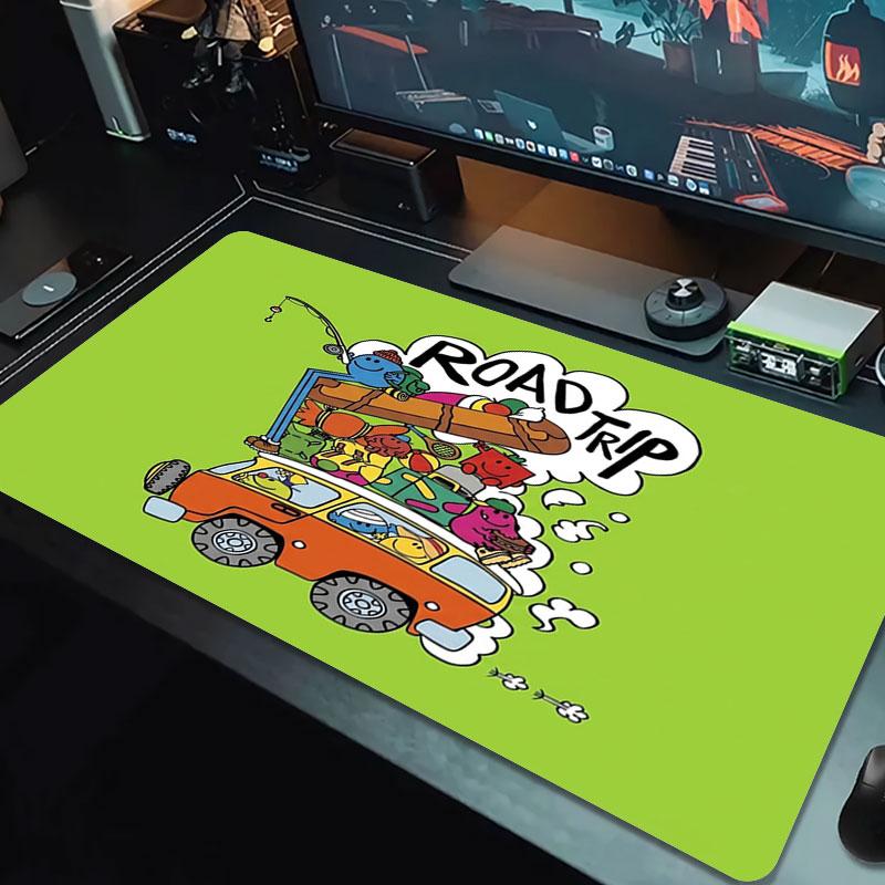 Pippi Longstocking Large Size Mouse Pad Large Gaming Table Cushion Non-slip Laptop Tablet Big Mousepad XXL Mat Mini PC Playmat With Lock Edge