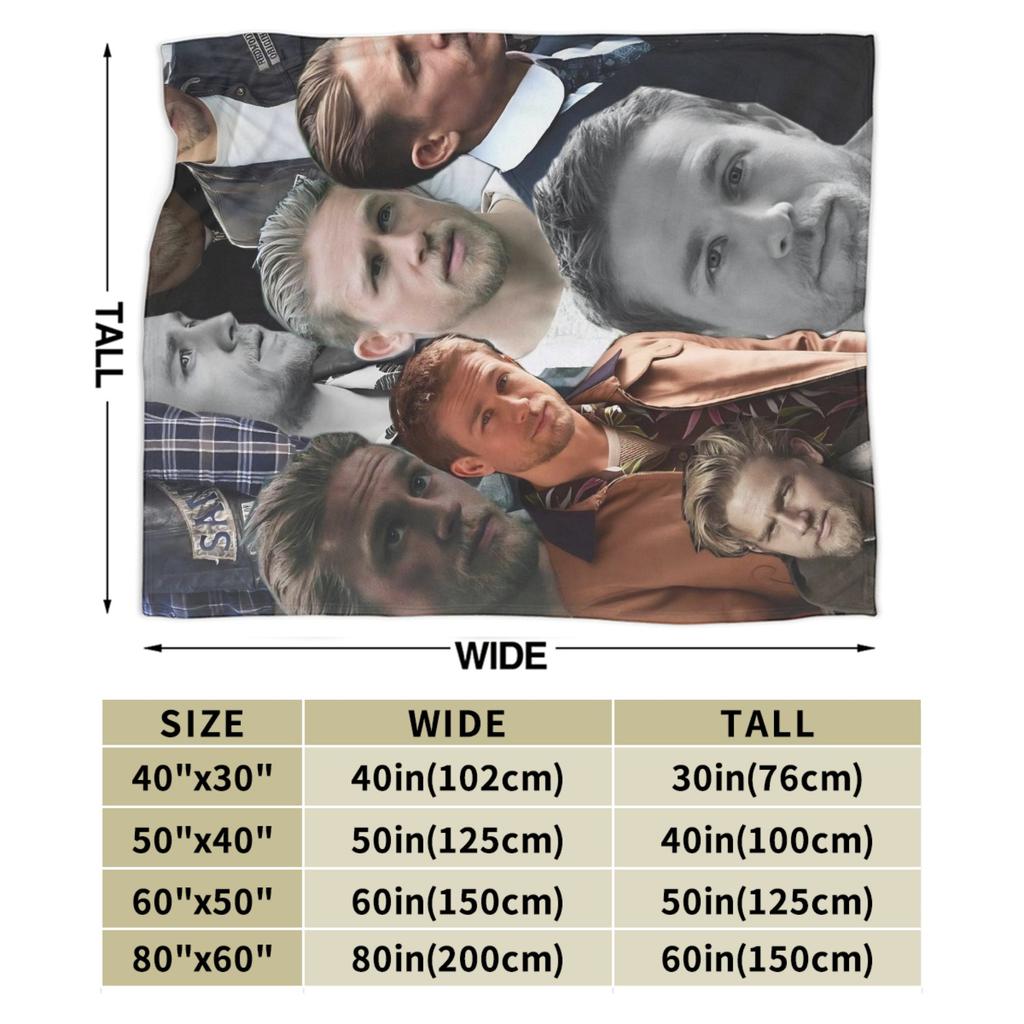 Charlie Hunnam Monstrum Příběh Eda Geina Deky Kvalitní Měkké Teplé Ložní Přehozy Jarní Židle Pohovka Postel Vtipné Přehozy na Postel
