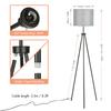 Pulling   Tripod Floor Lamp Modern Design Standing Light with Linen Lampshade for Living Room Bedroom Study Room  