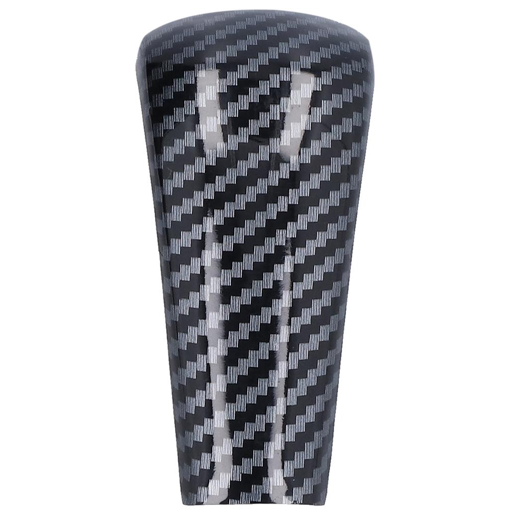 Gear Shift Knob Cover Trim Carbon Fiber Style Decor Replacement for Mazda 3 CX‑30 with Auto Transmission