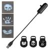 Halloween USB Projector Light Skull NightLight Ghost LED Lamp 360Degree Rotating Switchable Pattern Design Dark & Night Ambiance